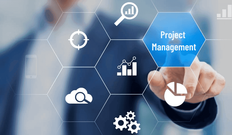 Deltek Vision Project Management Hexagonal Graphic
